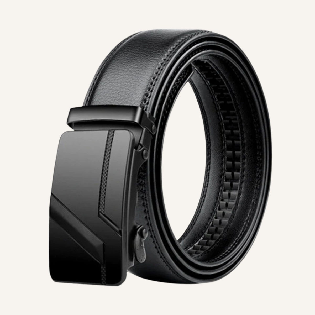 Schwarzer Ledergürtel