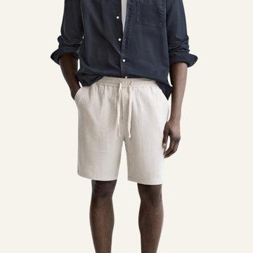 Short Masculino de Linho Old Money Milford
